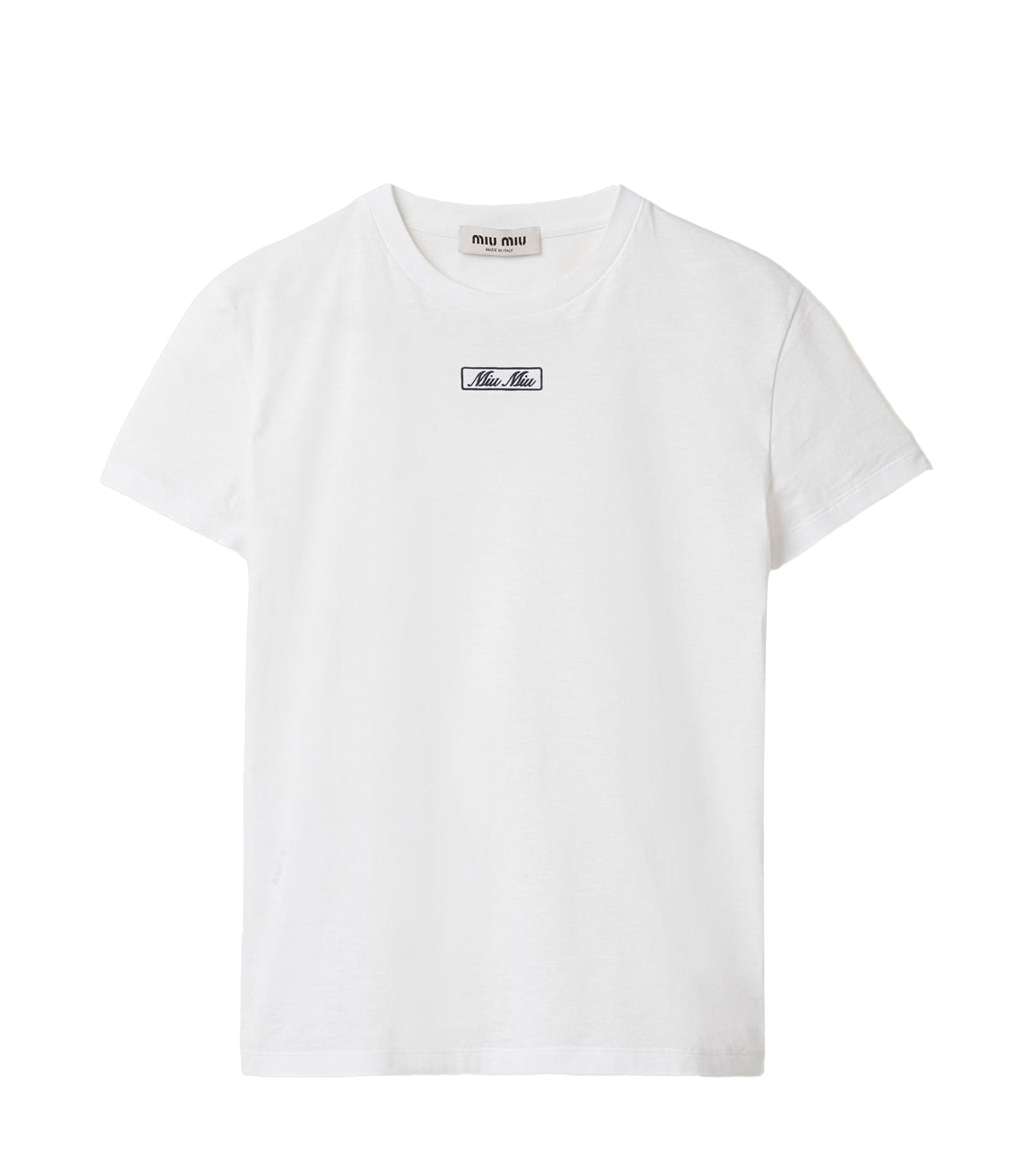 Embroidered Cotton T-Shirt MIU5011W