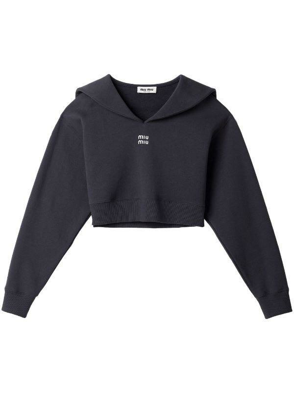 Embroidered Logo Sweatshirt MIU5006W