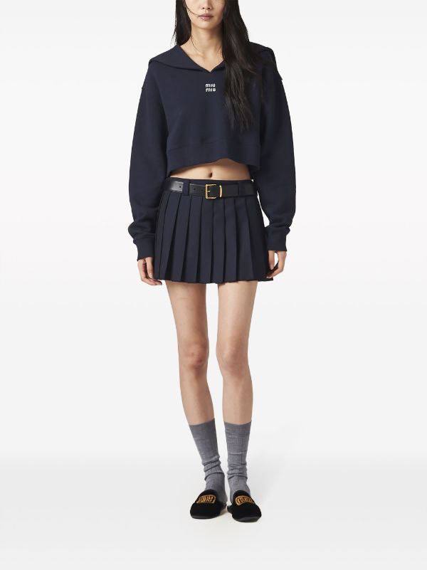 Embroidered Logo Sweatshirt MIU5006W