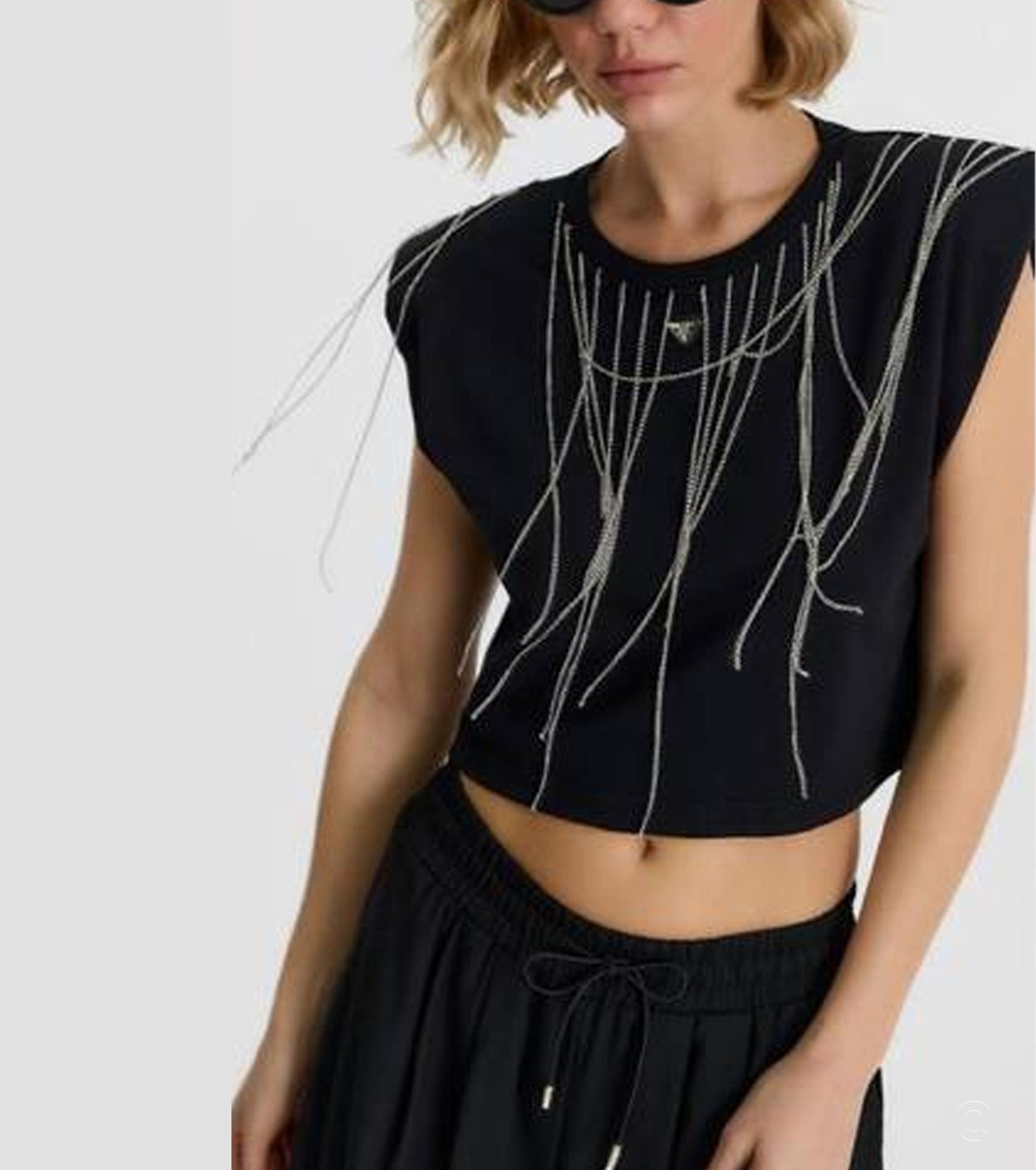 Top with Decorative Fringes